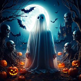 Spooky ghost wallpaper