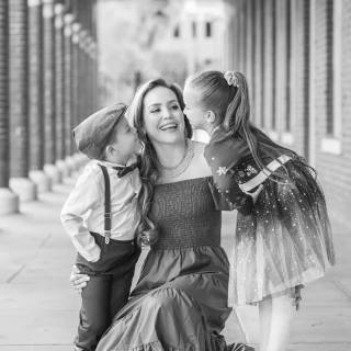 Mom and kids wallpaper