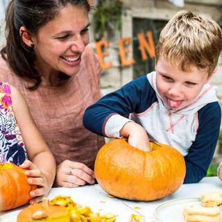 Mom and kids wallpaper