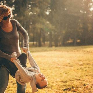 Mom and kids wallpaper