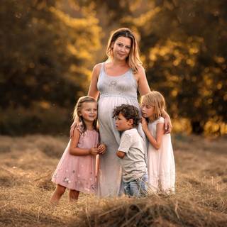 Mom and kids wallpaper