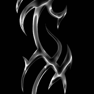 Chrome tribal wallpaper