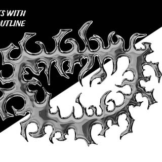 Chrome tribal wallpaper