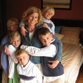 Mom and kids wallpaper