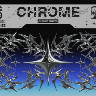 Chrome tribal wallpaper