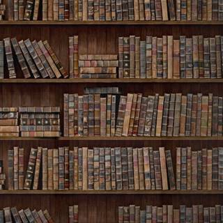 Bookshelf filled with books wallpaper