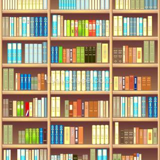 Bookshelf filled with books wallpaper