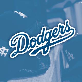 LA Dodgers logo wallpaper