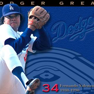 Number 34 Los Angeles Dodgers wallpaper