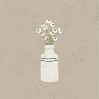 Vase of flowers wallpaper