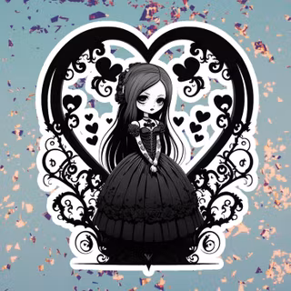 Chibi goth wallpaper