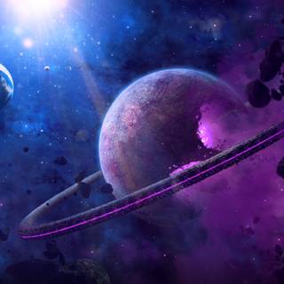 Exploding planet wallpaper