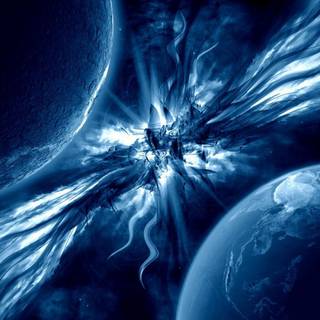 Exploding planet wallpaper