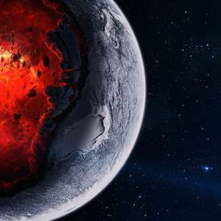 Exploding planet wallpaper