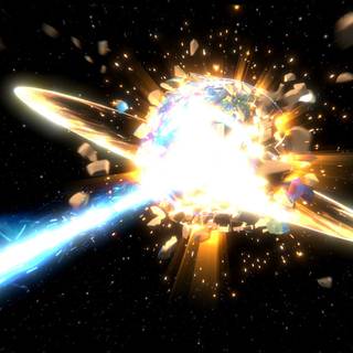 Exploding planet wallpaper