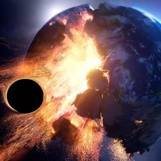 Exploding planet wallpaper