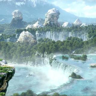 Final Fantasy landscape wallpaper