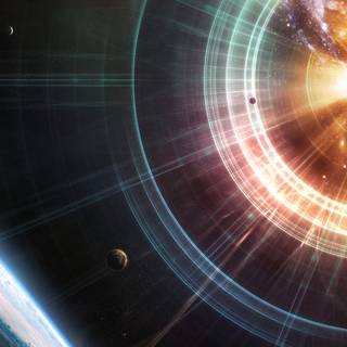 Exploding planet wallpaper