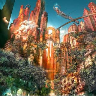 Final Fantasy landscape wallpaper