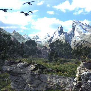 Final Fantasy landscape wallpaper