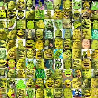 Shrek collage wallpaper