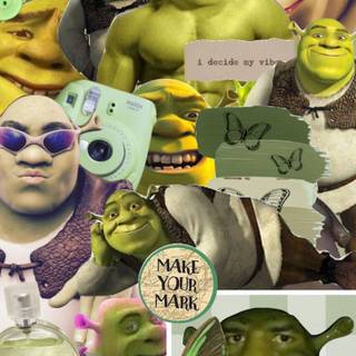 Shrek collage wallpaper