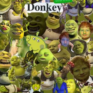 Shrek collage wallpaper