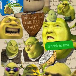 Shrek collage wallpaper