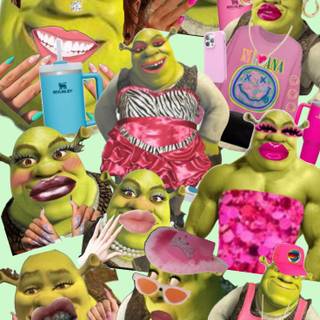 Shrek collage wallpaper