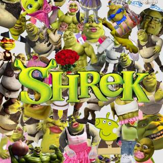 Shrek collage wallpaper
