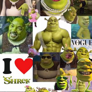 Shrek collage wallpaper