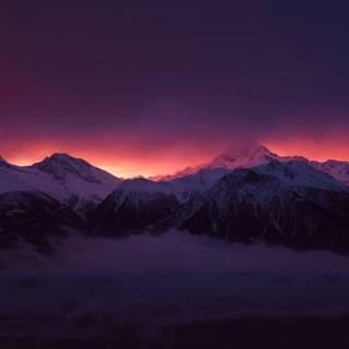 Winter dark fog wallpaper