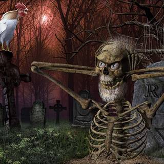 Halloween scary and funny wallpaper