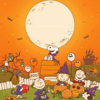 Snoopy iPhone Halloween wallpaper