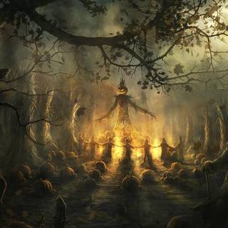 Peaceful Halloween wallpaper