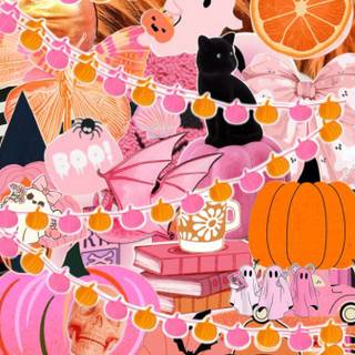 Halloween preppy iPad wallpaper