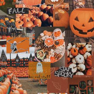 Halloween preppy iPad wallpaper