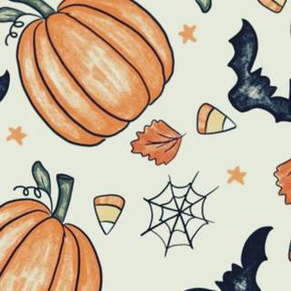 Halloween preppy iPad wallpaper