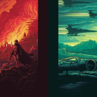 Halloween 7680x2160 wallpaper