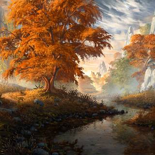 Desktop autumn art wallpaper