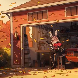Desktop autumn art wallpaper