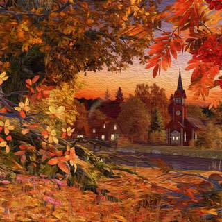 Autumn art PC wallpaper