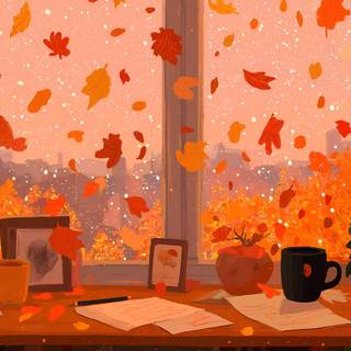 Desktop autumn art wallpaper