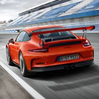 Porsche 911 GT3 RS orange wallpaper