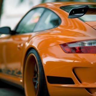 Porsche 911 GT3 RS orange wallpaper