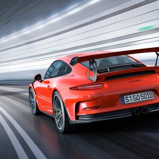 Porsche 911 GT3 RS orange wallpaper