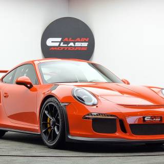 Porsche 911 GT3 RS orange wallpaper