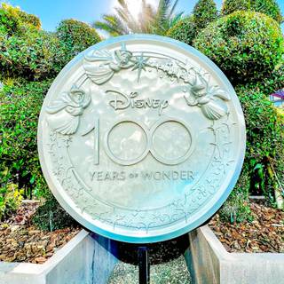 Disney 100 Years of Wonder logo wallpaper