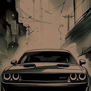 Brown and black cars wallpaper