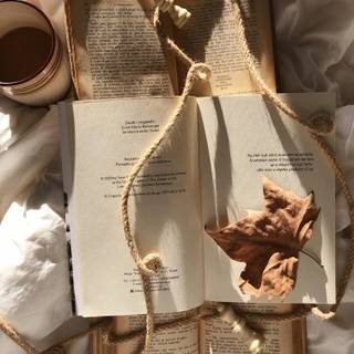 Vintage brown autumn wallpaper